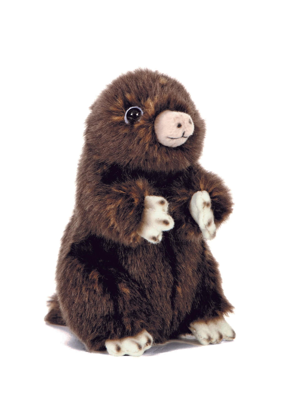 LIVING NATURE MOLE SITTING CUDDLY SOFT PLUSH TOY