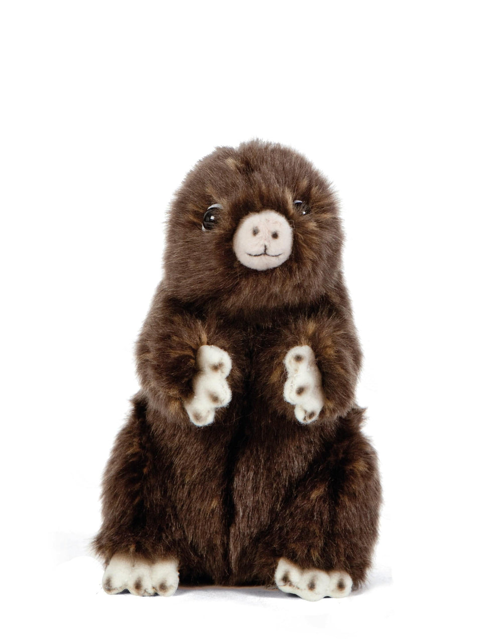 LIVING NATURE MOLE SITTING CUDDLY SOFT PLUSH TOY