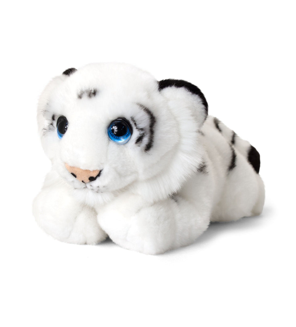 KEEL 25cm SIGNATURE CUDDLE WILD WHITE TIGER CAT SOFT CUDDLY PLUSH TOY