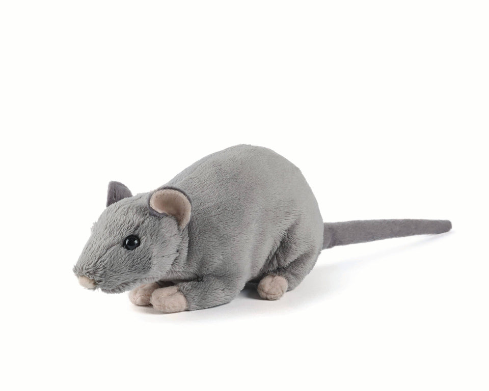 LIVING NATURE RAT WITH SQUEAK CUDDLY SOFT PLUSH TEDDY TOY