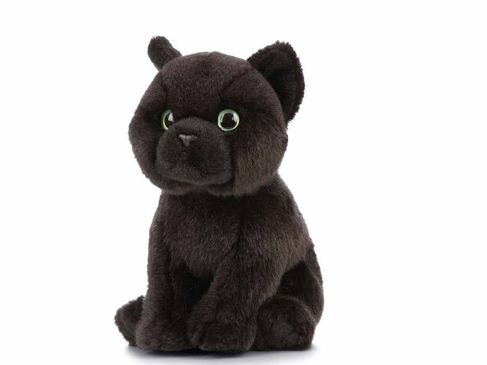 LIVING NATURE BOMBAY BLACK KITTEN CAT PLUSH TOY TEDDY