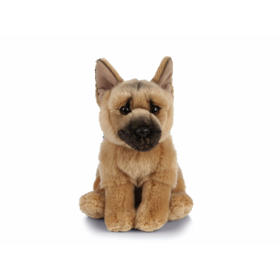 LIVING NATURE GERMAN SHEPHERD ALSATIAN DOG CUDDLY PLUSH SOFT TOY