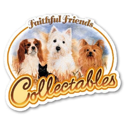 FAITHFUL FRIENDS BORDER COLLIE DOG TRI COLOUR 12" SOFT PLUSH TOY TEDDY