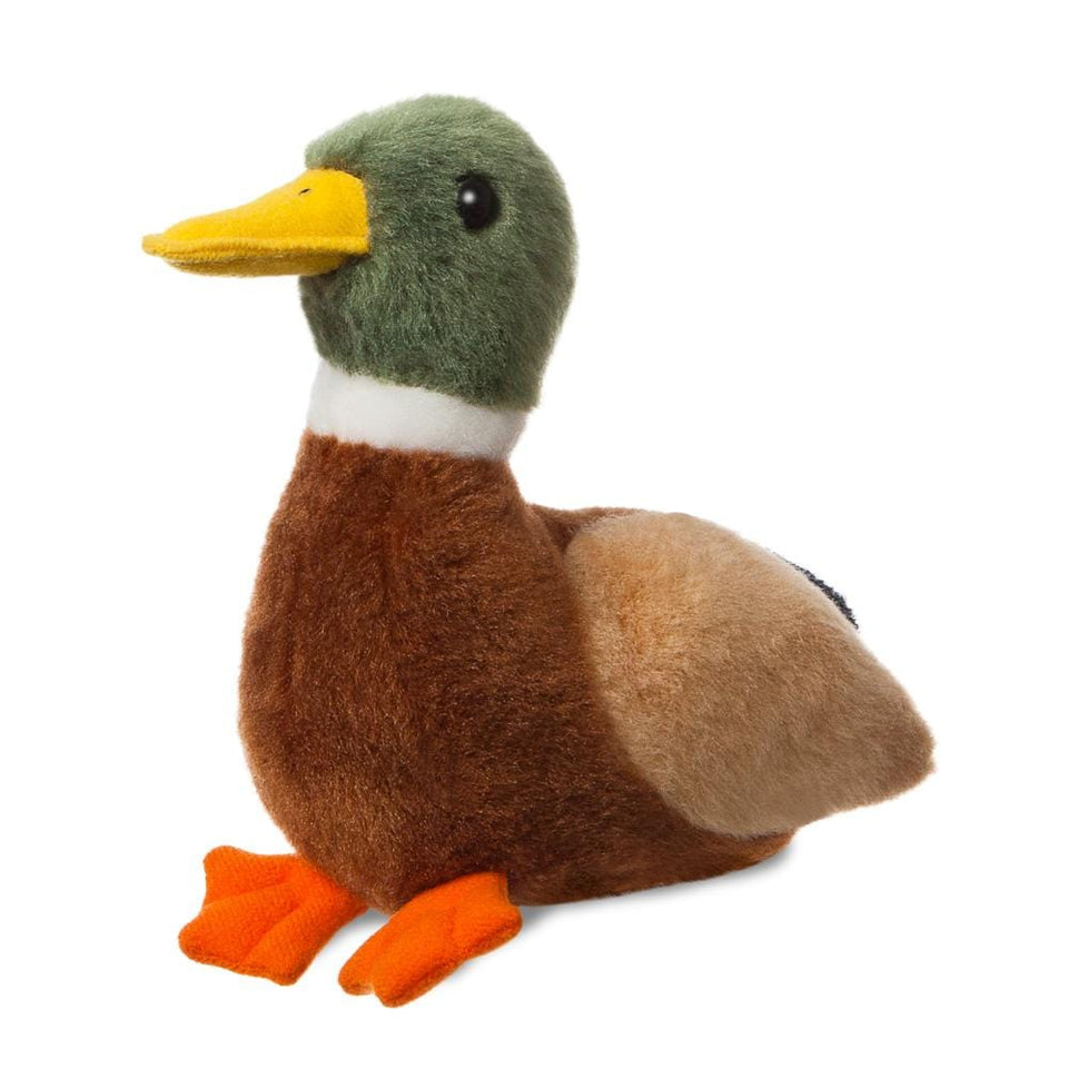 AURORA 8" MALLARD DUCK MINI FLOPSIE CUDDLY SOFT TOY TEDDY PLUSH