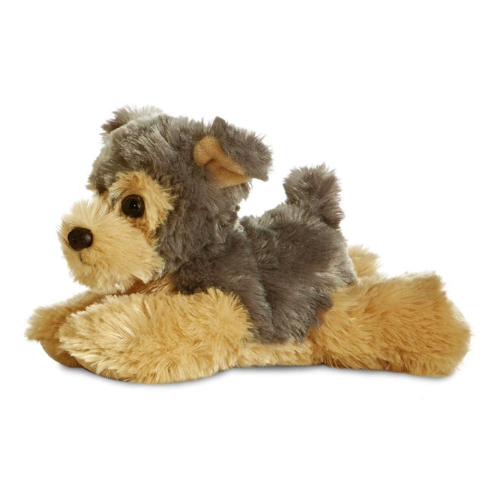 AURORA PLUSH MINI FLOPSIE YORKSHIRE TERRIER 8 DOG SOFT TOY TEDDY Kingdom of Toys UK